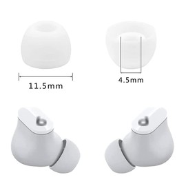 Zotech 20 Pcs White Replacement Earbud Tips for Beats Powerbeats3 and Beats Studio Buds Wireless Stereo Headphones (Medium)