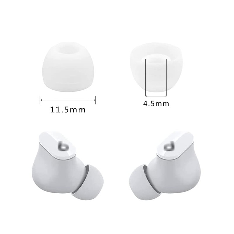 Zotech 20 Pcs White Replacement Earbud Tips for Beats Powerbeats3