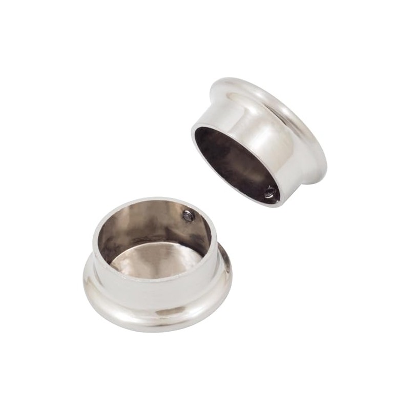 Stone Harbor Hardware Max-Duty Closet Pole End Cap, Satin Nickel