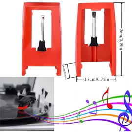 Zerodis Record Player Needle, 4pcs Turntable Replacement Record Player Cartridge Needle for Record Player Phonograph