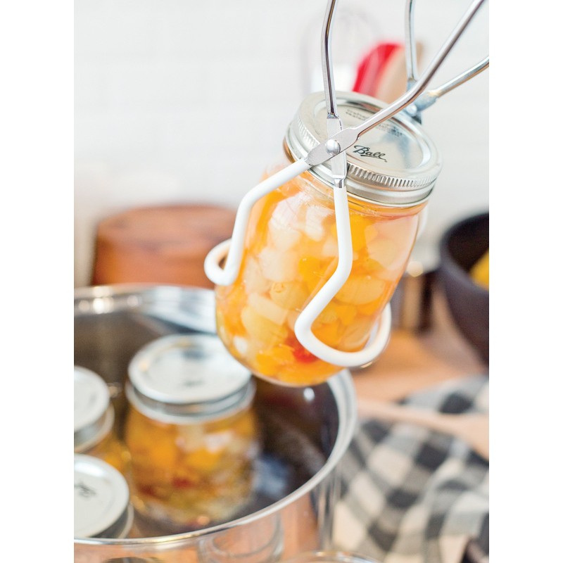 Farm to Table 5645 Canning Jar with Lifter Tongs Steel,