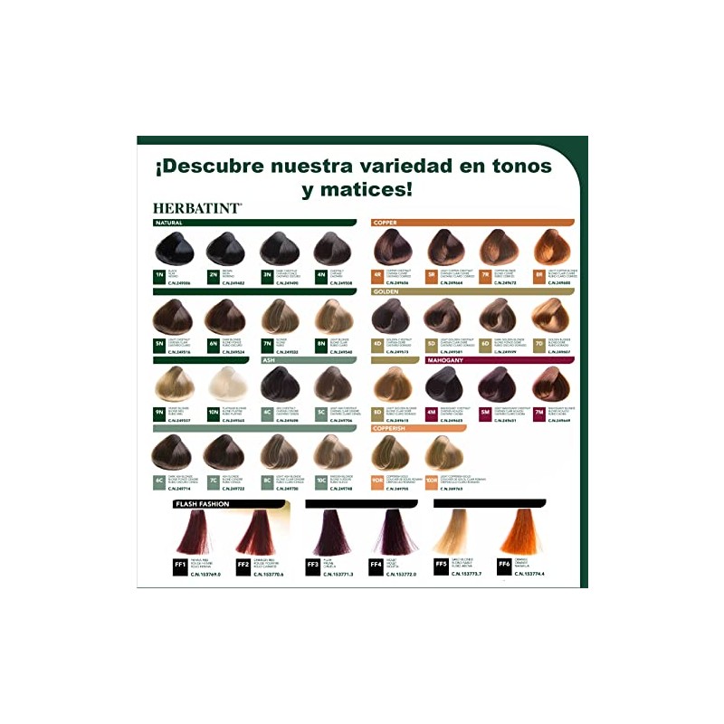 Herbatint - Tinte Permanente Natural Sin Amoníaco 150 ml -