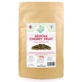 Sencha Cherry Fruit - Premium Japanese-style Green Tea (Sencha Cherry Fruit, 100g)