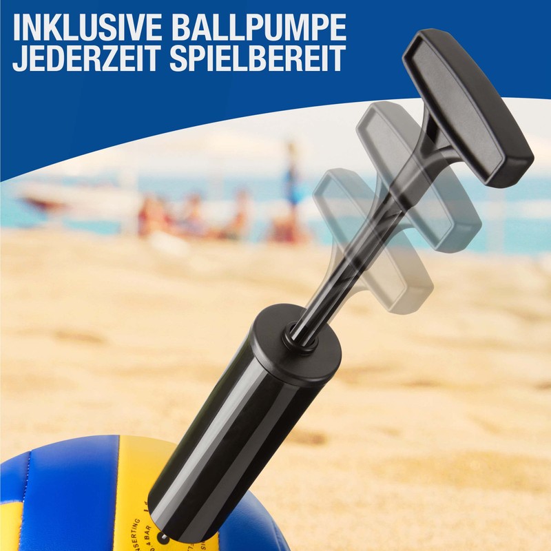 NAJATO Sports Volleyball - Beach Volleyball with Ball Pump -