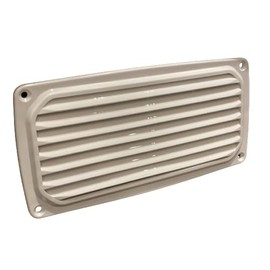 PLASTIMO Q8T-KAZ-N00-004 17657C Louver Ventilator, 7.5 x 3.5 inches (190 x 90 mm), White