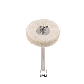 Haofy 10 Piezas Ruedas de Pulido para Taladro, Brocas para Pulir Anillos Joyería, Cepillos de Lana de Pulido de Lana para Herramienta Rotativa para Joyeria