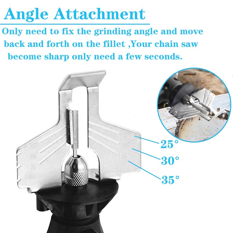 Yuentoen Pack of 20 Chainsaw Sharpening Attachment, Chainsaw Sharpener with