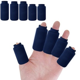 ThreeH Finger Ice Sleeves 5 Ice Pack for Toes and Fingers Reusable Gel Compression Sleeve Thumbs Toes Hot Cold Therapy for Injuries Swollen,Navy
