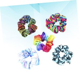 Ipetboom 5pcs Fashion Rainbow Hair Ropes Colorful Hair Ties for Women Elastic Ponytail Holders Unique Styles for Everyday Wear and Special Occasions