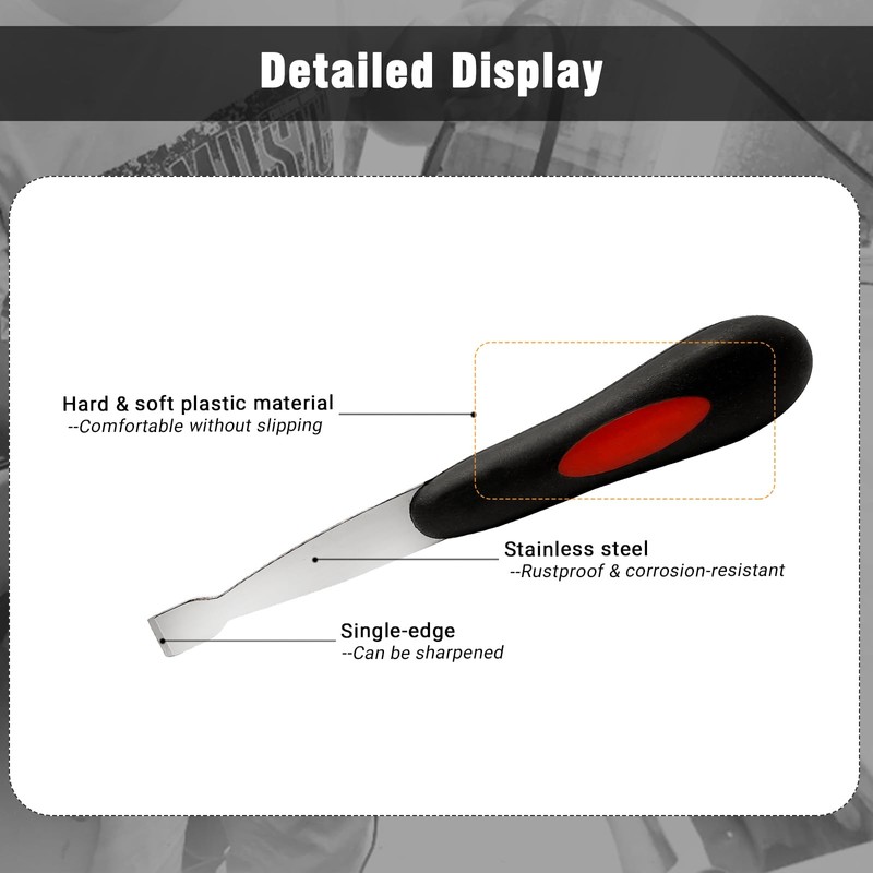 BOVIEER Windshield Urethane Scraper Tool Kit, Car Glass Bottom Glue