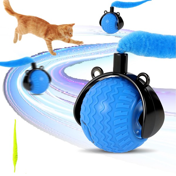 Smart Interactive Cat Toys for Indoor,Automatic Rolling Pet Ball,Teasing Hunting