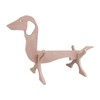 Dachshund Dog Shaped Wine Rack Wooden Wine Bottle Display Stand