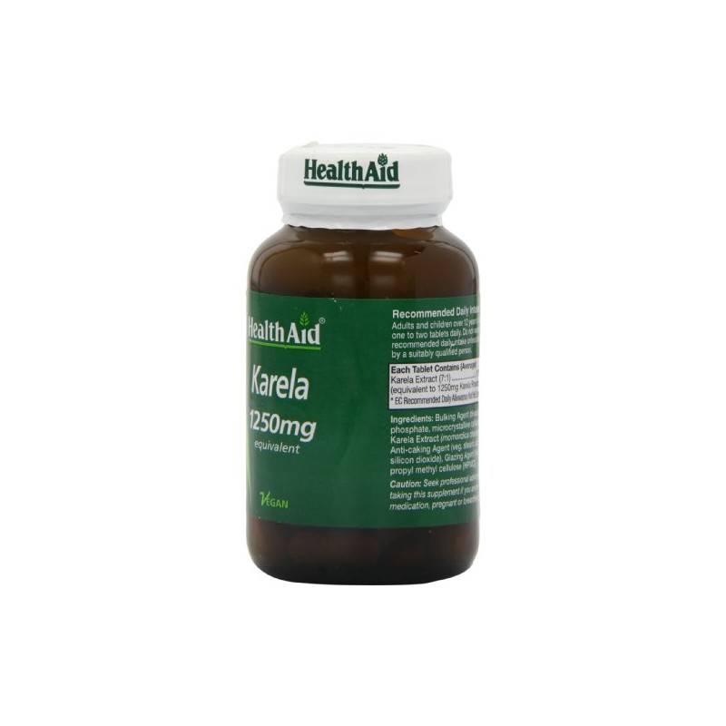 HealthAid Karela Extract 1250 mg - 60 Tablets