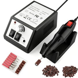 Pulidor de Uñas Profesional 35000 RPM con 100 Bandas de Lijado Poco Ruidoso