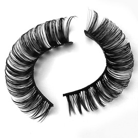 10 Pairs of DD False Eyelashes Curling 3D Mink Lashes black -DH06-04