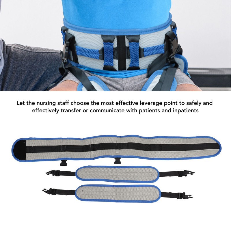 Transfer Gait Belt with Handles Quick Release Buckle Elderly Patient