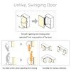 HOWHY Lateral Opening Door Hinge Set, Load-Bearing 15.4lb Heavy Duty