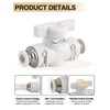 5PCS 1/2" Push to Connect Fittings, Kalolary Quick Connect Air
