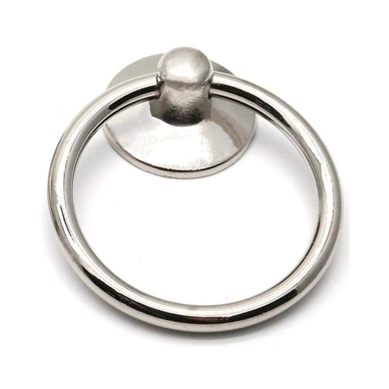 bnafes Drawer Ring Pull Drop Ring Knobs in Silver Tone