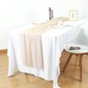 Pink Chiffon Table Runner 118 Inches Blushing Fabric Table Runner