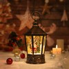 Christmas Lantern-Snow Globe,Water Lantern with Music and Santa Claus-USB or