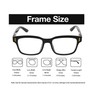 Reducblu Stylish Reading Glasses for Women - Clear Lens with