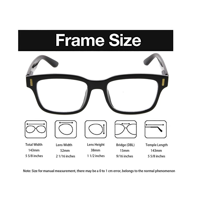Reducblu Stylish Reading Glasses for Women - Clear Lens with