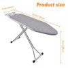 BKTD Foldable Ironing Board with Heat Resistant Cover, Steam Iron