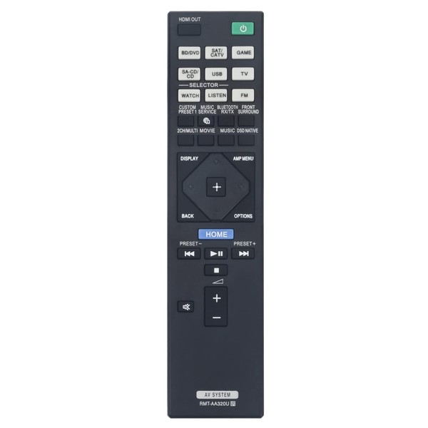 VINABTY Replacement Remote Control Fit for Sony Multi Channel AV