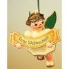 Christbaumschmuck Christbaumschmuck Engel Frohe Weihnacht - 6cm - Hubrig Volkskunst
