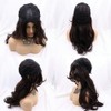 Brown Synthetic Wigs for women Long Natural Wavy Wig with