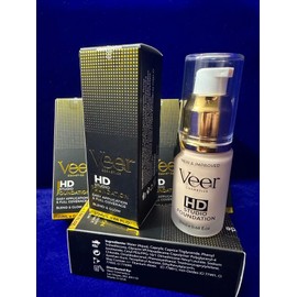 Veer Cosmetics Liquid HD Studio Foundation Nude 0.68 fl oz 20ml USA Made