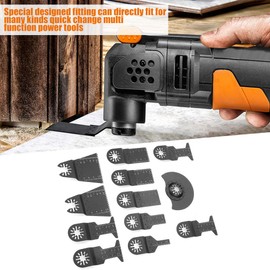 12 Uds. Cuchillas Oscilantes Estándar Accesorios para Herramientas Oscilantes Hojas de Sierra Multiherramienta Cortadores de Herramientas Eléctricas