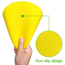 Kai Xin Spot Markers,9 Inch Anti-Slip Agility Spots Markers,20 pcs Colorful Flat Field Gym Classroom Floor Spots Set for Indoor Outdoor Soccer Basketball Sports Speed Training and Drills