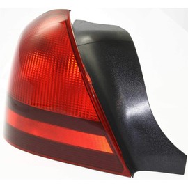 Evan-Fischer Tail Light Lens and Housing Compatible with 2003-2011 Mercury Grand Marquis Driver Side
