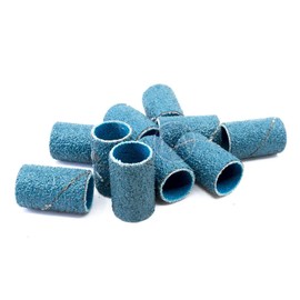 Benchmark Abrasives 1/2” x 1” Zirconia Abrasive Spiral Band Sleeves for Deburring Sanding Blending Polishing on Ferrous Metals, Copper, Wood, Plastic, Fiberglass (10 Pack) - 36 Grit