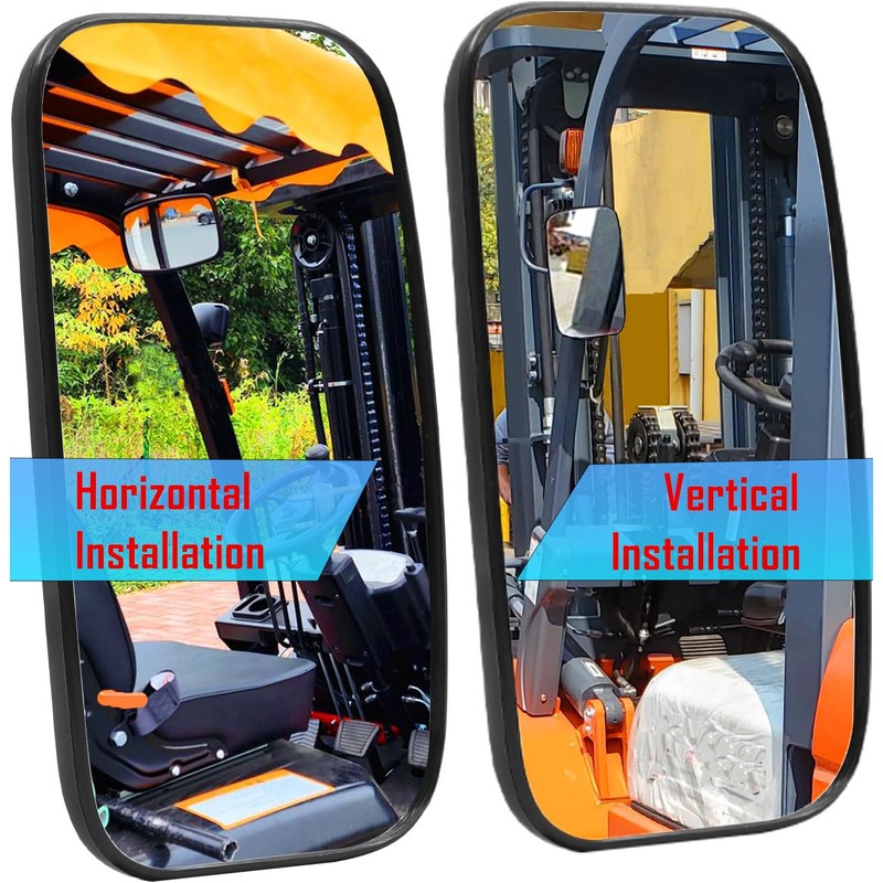 Tractor Mirrors,Forklifts Mirror, Universal Truck Mirror, Rear or Side View