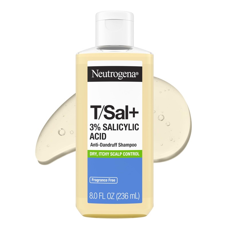 Neutrogena T/Sal+ Champú anticaspa con ácido salicílico al 3%, 8