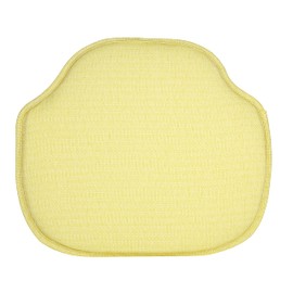 Klear Vu Gripper Omega Non-Slip Windsor Chair Cushions with Skid-Proof Seat Pad for Dining Room, Kitchen, and Office Use, 16x15 Inches, 2 Count (Pack of 1), Yellow