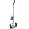 Resone Lightweight Single Oxygen Tank Cart, Adjustable Handle, Durable Powder-Coated