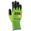 Uvex D500 Foam Cut Protection Gloves with Grip Coating Size