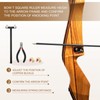 sourcing map Archery Bow Square, T-Shape Ruler 33 x 9