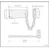 QCAA Chain Door Guard Sturdy & Rust-Resistant Steel Chain Locks