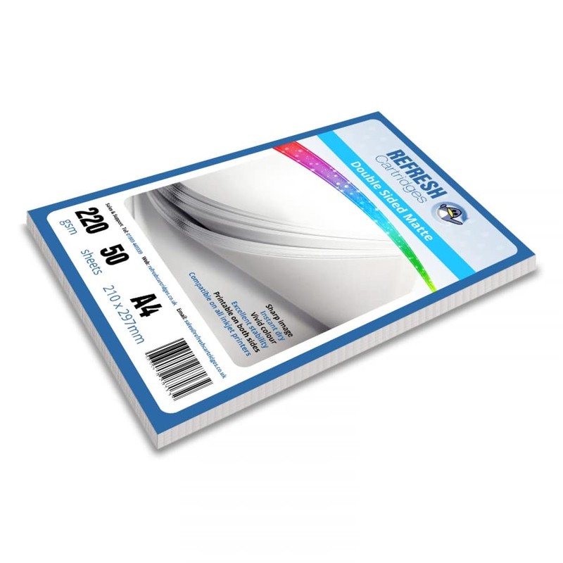Refresh Cartridges Duo Matte/Double Sided A4 Professional Inkjet Photo Paper