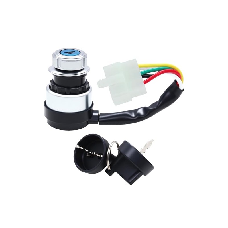 5 Wire 5 Pin Ignition Key Switch Compatible with 50cc