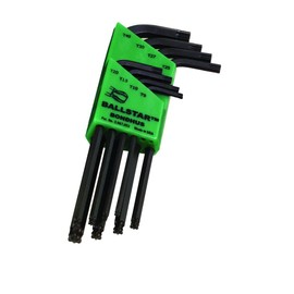 BONDHUS Torx® Ball Point Ball Star™ L-Wrench Set, Black Dyed, Set of 8 (T9, T10, T15, T20, T25, T27, T30, T40), LTX8 No. 11332