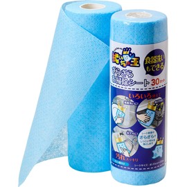 CL-051 Yanagi Wiping King Cleaning Sheet Can Also Be Dishwashed, Rough Cleaning Sheet, Removes Persistent Stains, Dishwashing, Lizzz Remover, Water Scale Remover, Bathtub Wash, 30 Cuts (1 Cut, Width