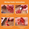 Stainless Steel Crawfish Peeler Tool, Shell Cracker and Tail Remover,