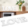 Wood Love Sign White One Piece Design Exquisite Beautiful Wooden