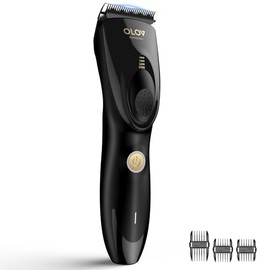 Hair Clippers for Men, Cordless Hair Clipper Kit, Adjustable 4 Length Setting, 2-Speed Settings, Replaceable Ceramic Blade Heads, Rechargeable Hair Clippers for Family (Black)